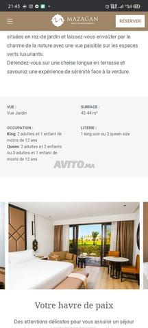 Réservation hôtel mazagon beach ressort el jadida 