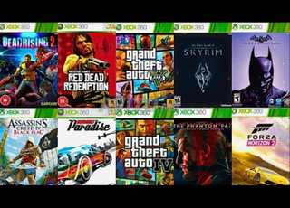 Xbox 360 slim plein de jeux 