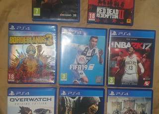 8 jeux ps4 avec notices 