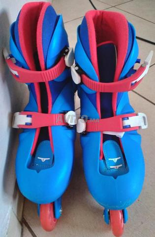roller enfant PLAY3 bleu rouge - 2