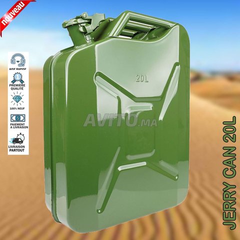 Bidon en métal vert de 20 L