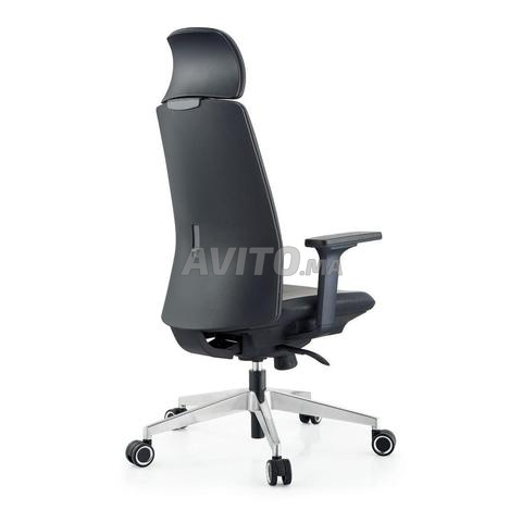 Fauteuil président en tissu accoudoirs réglable - 2