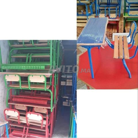 table scolaire biplace de 