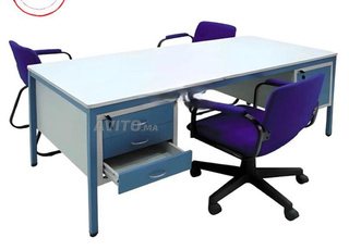 Bureau demi ministre semi métallique dispo