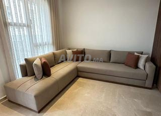 Canapé d’angle moderne beige