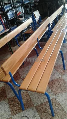 banc semi métallique de scolaires