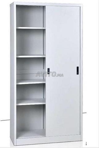 armoire haute steeplechase bi-color grise 