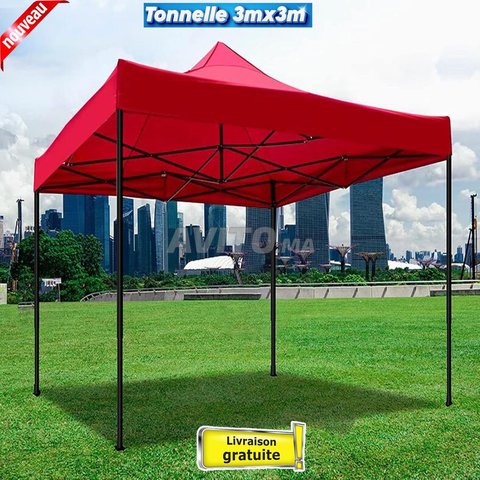 Barnum Pliant Pro 3Mx3M ROUGE -