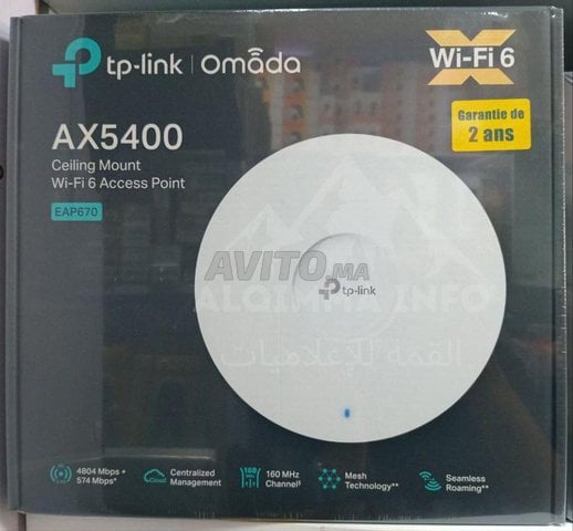 TPLink EAP670 AX5400 WiFi 6 Plafonnier PoE