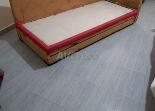 4 carcasse fauteuil bois rouge