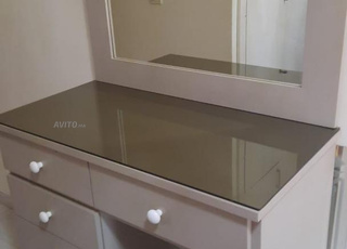 Commode et miroir bois l'hêtre