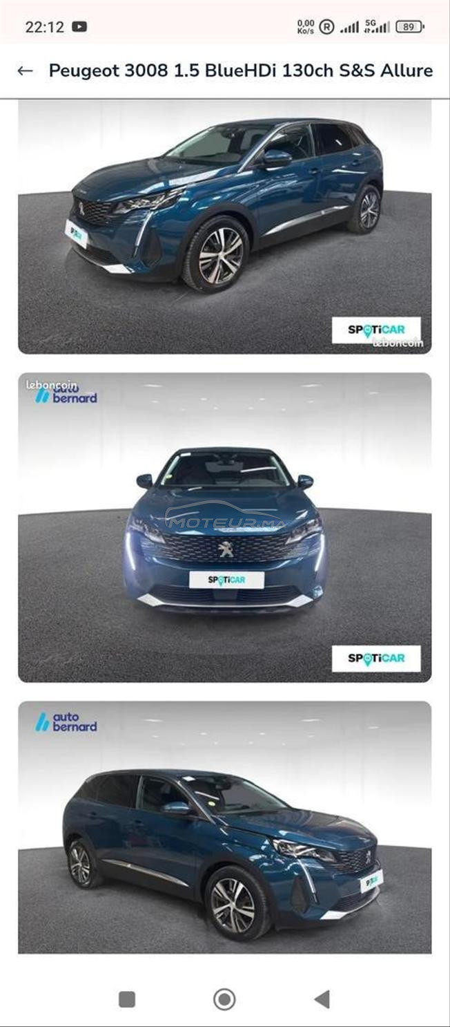 Peugeot 3008 Diesel Manuelle 2021 à Sefrou