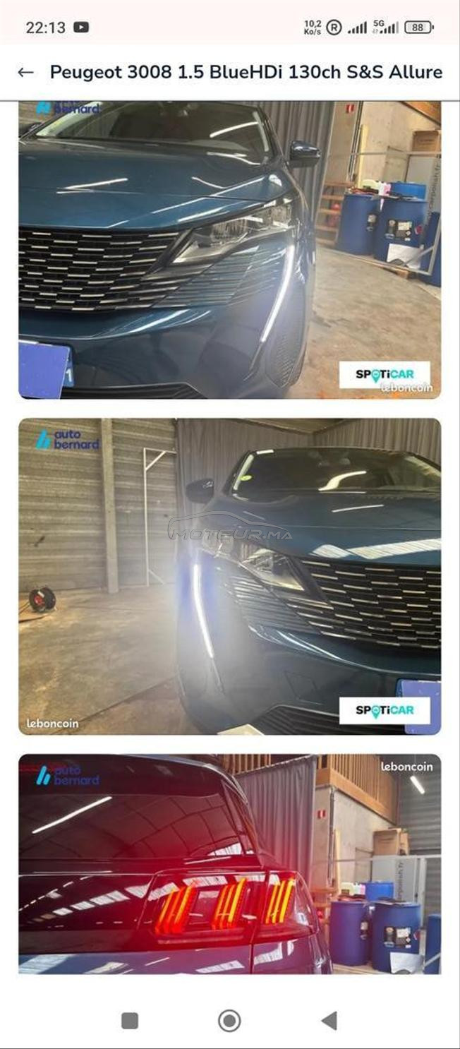 Peugeot 3008 Diesel Manuelle 2021 à Sefrou
