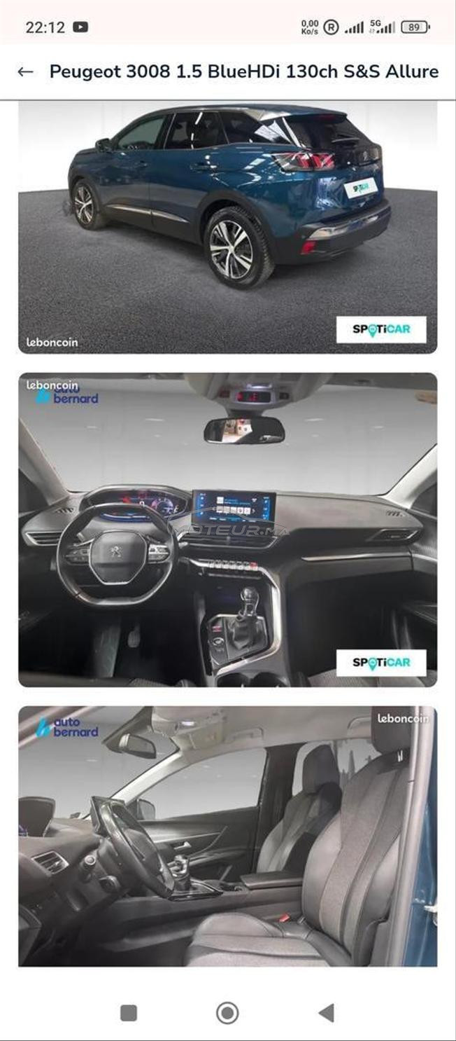 Peugeot 3008 Diesel Manuelle 2021 à Sefrou
