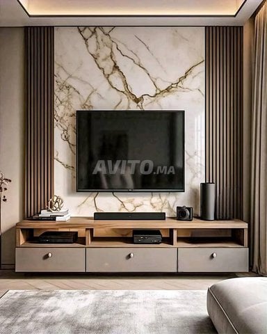 Mur tv, décore