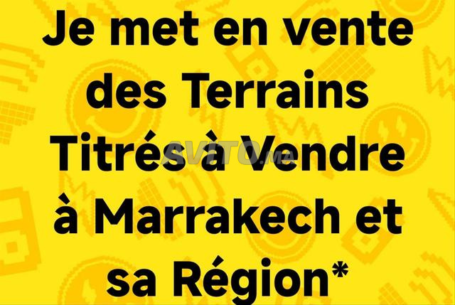 vente des terrains a Marrakech et région 