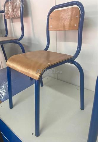 chaise assise bois structure métal