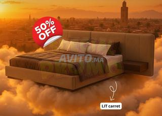 Lit Carret Design – Confort & Élégance 