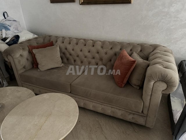 Canapé capitonné Chesterfield