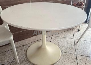 Table ronde blanche