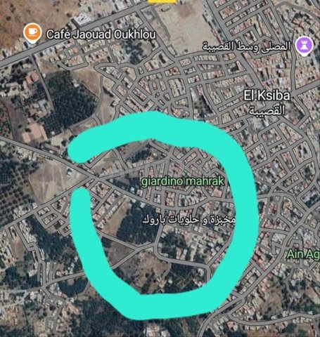 Terrain vendre à sidi bouyedjji 