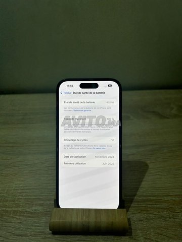 iphone 15 normal, 100 état de batterie 