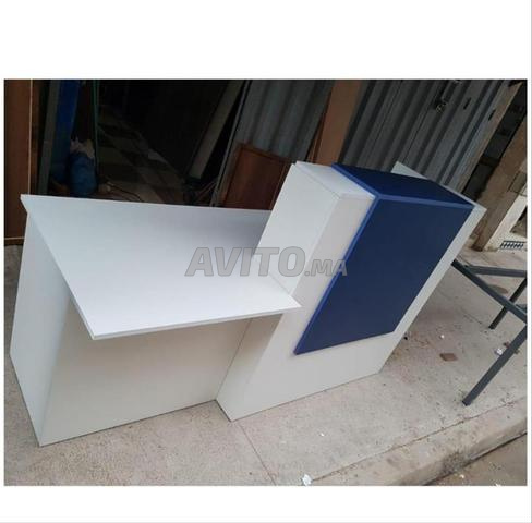 DES BUREAU RÉCEPTION  EN BOIS MDF   A MEKNNÈS - 2