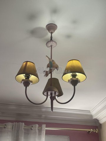 Lustre en tissu pour chambre bebe (thème delfin)