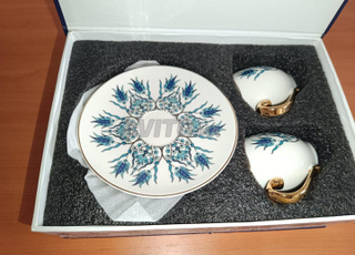 Ensemble de deux tasses à café turc Iznik