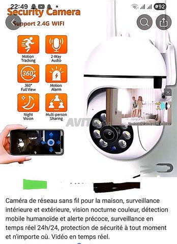 caméra de surveillance sans fil wifi 