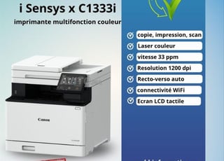 Canon i sensys x C1333i ملونة في حالة جيدة جدًا