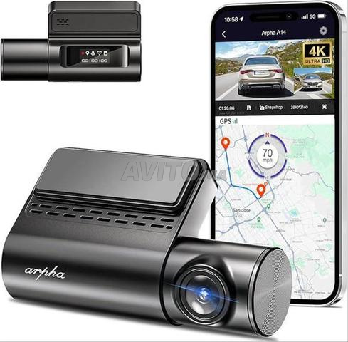  dashcam 4k avec hardware kit ,gps integre