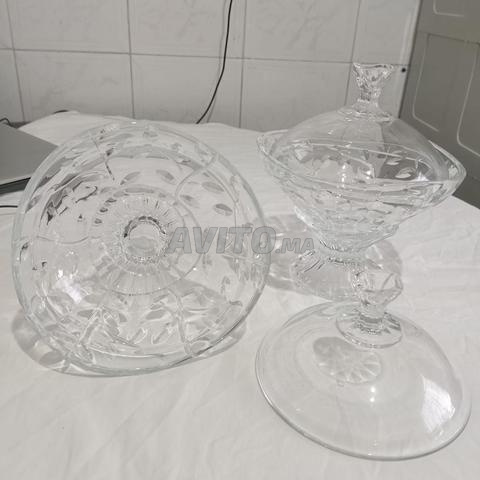 2 Bonbonnières sur pied en Cristal Italie - 2