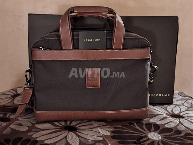 LONGCHAMP Porte-Documents Cuir et Toile BOXFORD S