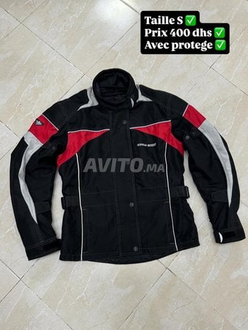 jacket moto avec protege taille S ✅