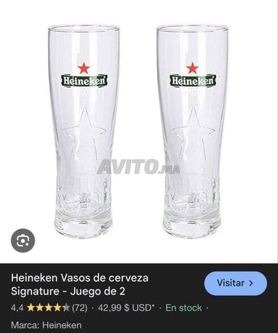 Heineken  vasos de serviza