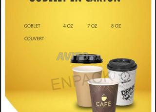 gobelet cartone cafe 4oz 7oz 8oz 