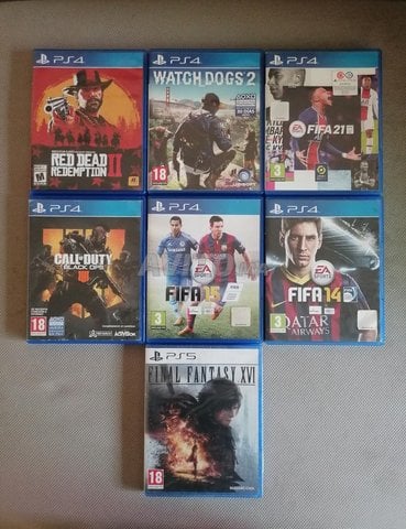 jeux cd ps4 - ps5 comme neuf 
