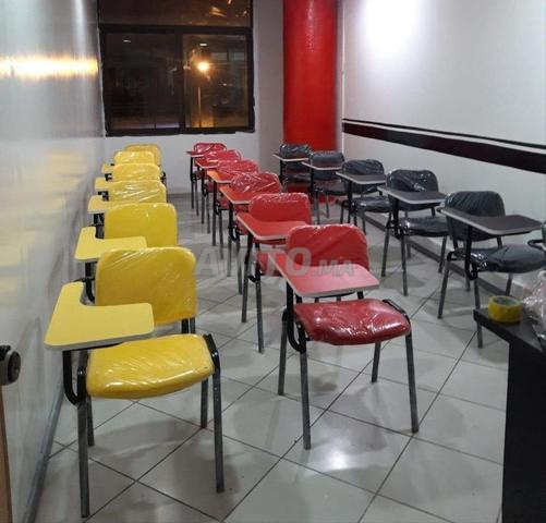 MO  BILIER SCOLAIRE  CHAISE ÉCRITOIRE