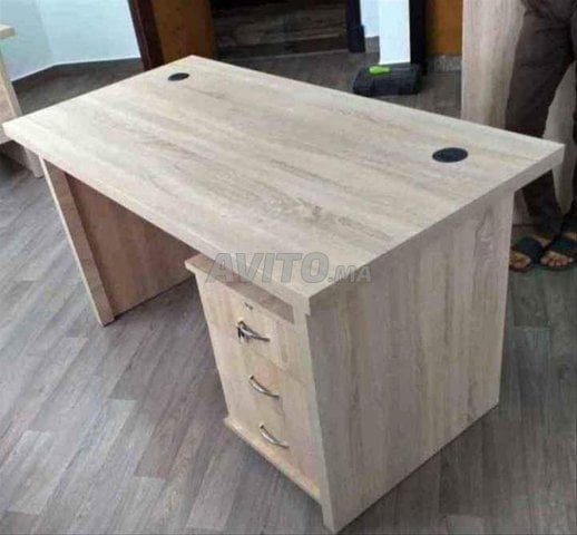 bureau maitre avec tiroires en bois