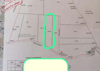 ارض فلاحية هوارة اولاد سكير فوق الساقية