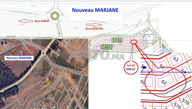 Terrain villa 2éme main Al Hadika 2 Al Omrane