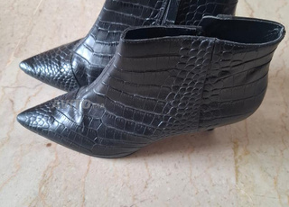 Bottines noires croco - ALDO - 37,5