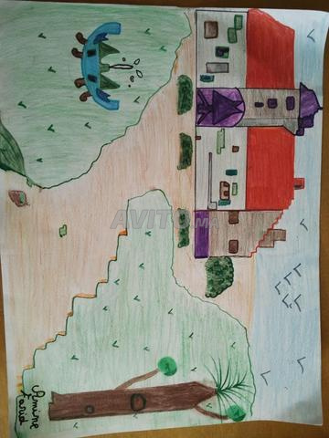 ✅ Tableau artistique peint à la main par les doigts d'un enfant talentueux - 2