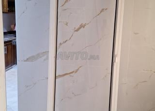 Porte en aluminium et vert