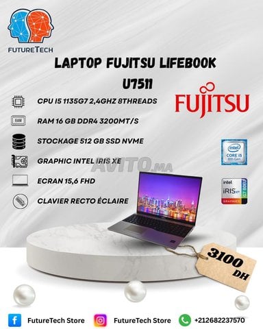 Laptop Fujitsu Lifebook U7511