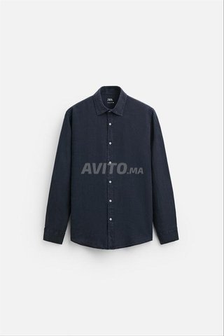 Chemise Zara bleu marine