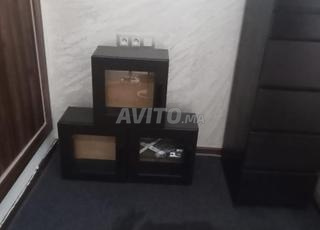 03 Éléments muraux avec porte vitrée, 35x25x35 cm