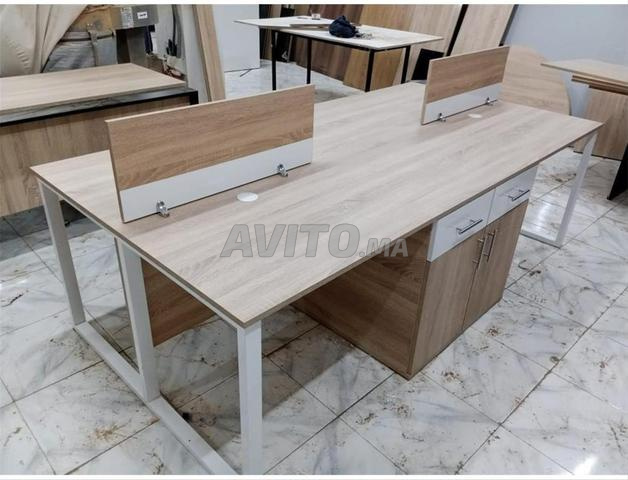Fabrication Mobilier Bureau Semi Métallique Bois   - 2