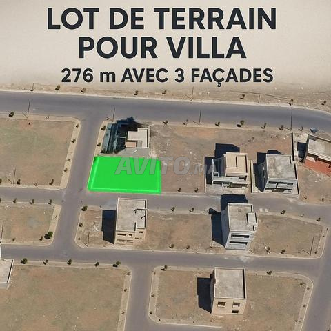 Terrain à vendre – Marrakech (276 m² / 3 façades )
